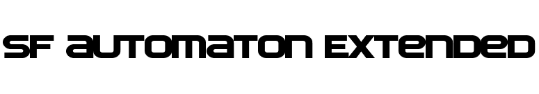 SF Automaton Extended font preview