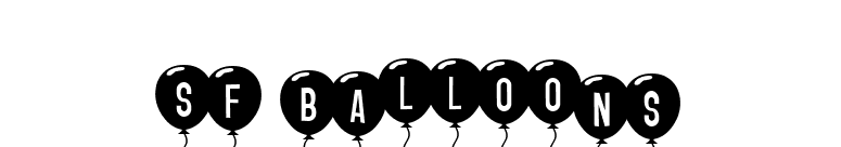 SF Balloons font preview