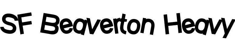 SF Beaverton Heavy font preview