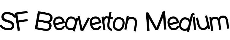 SF Beaverton Medium font preview