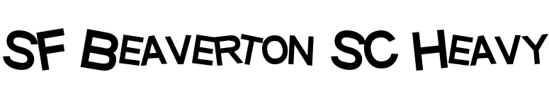SF Beaverton SC Heavy font preview