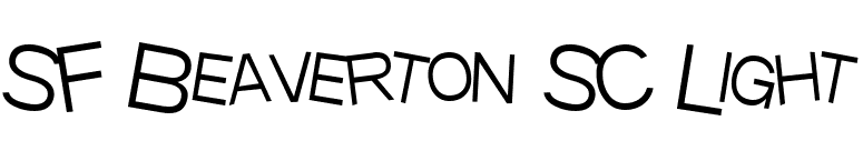 SF Beaverton SC Light font preview