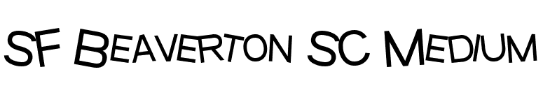 SF Beaverton SC Medium font preview