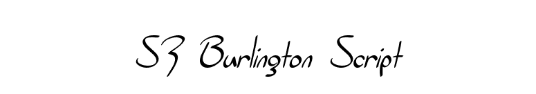 SF Burlington Script font preview
