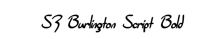 SF Burlington Script Bold font preview