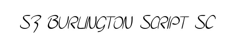 SF Burlington Script SC font preview