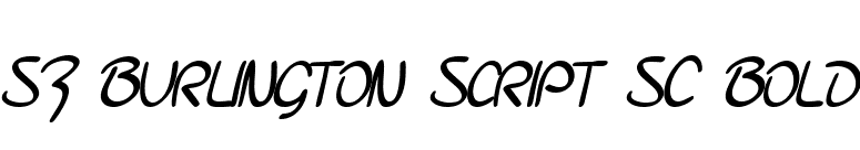 SF Burlington Script SC Bold font preview