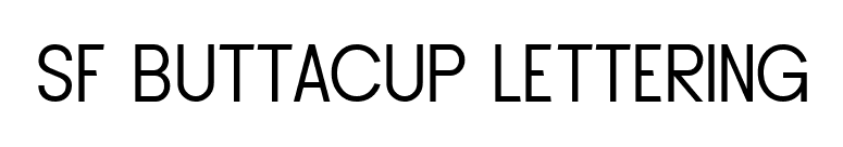 SF Buttacup Lettering font preview