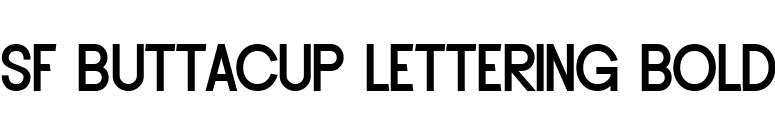 SF Buttacup Lettering Bold font preview