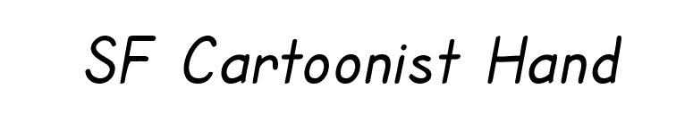 SF Cartoonist Hand font preview