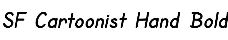 SF Cartoonist Hand Bold font preview