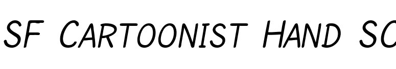 SF Cartoonist Hand SC font preview