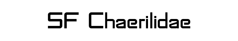 SF Chaerilidae font preview
