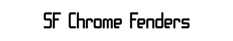 SF Chrome Fenders font preview