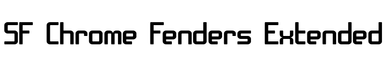 SF Chrome Fenders Extended font preview