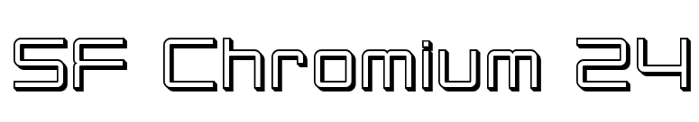 SF Chromium 24 font preview