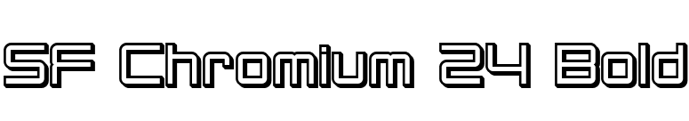 SF Chromium 24 Bold font preview