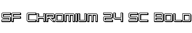 SF Chromium 24 SC Bold font preview