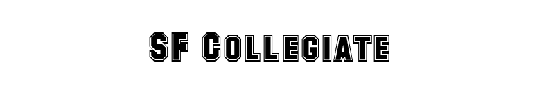SF Collegiate font preview