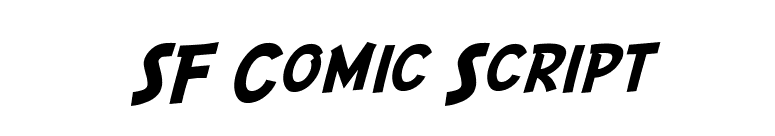 SF Comic Script font preview