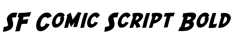 SF Comic Script Bold font preview