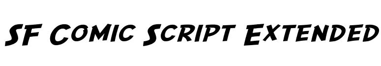 SF Comic Script Extended font preview