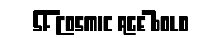 SF Cosmic Age Bold font preview