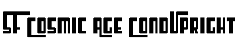 SF Cosmic Age CondUpright font preview
