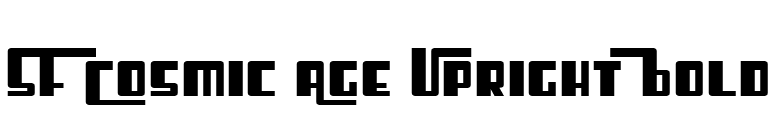 SF Cosmic Age Upright Bold font preview