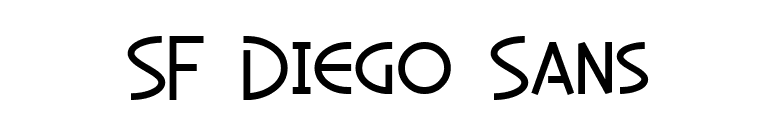 SF Diego Sans font preview