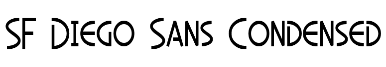 SF Diego Sans Condensed font preview