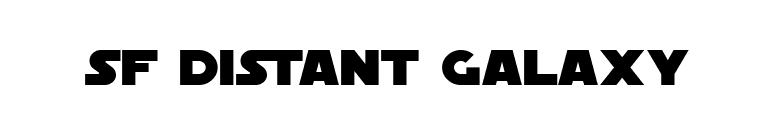 SF Distant Galaxy font preview
