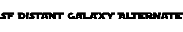 SF Distant Galaxy Alternate font preview