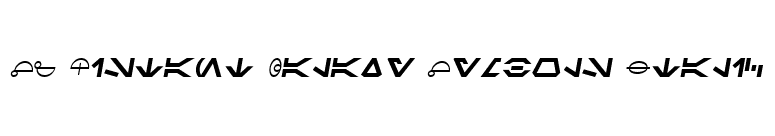 SF Distant Galaxy Symbols Italic font preview