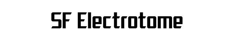 SF Electrotome font preview