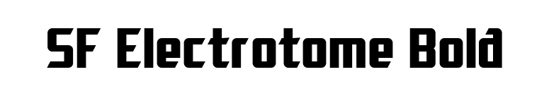 SF Electrotome Bold font preview