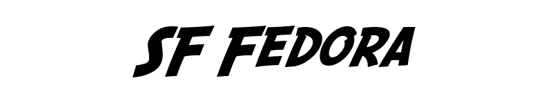 SF Fedora font preview