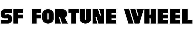 SF Fortune Wheel font preview