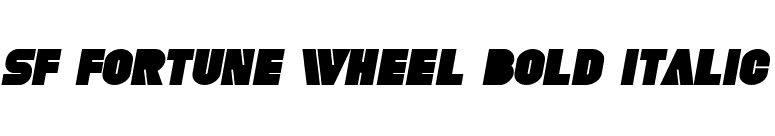 SF Fortune Wheel Bold Italic font preview