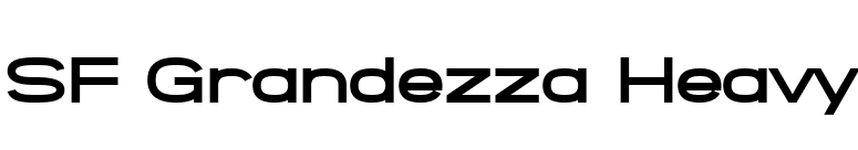 SF Grandezza Heavy font preview