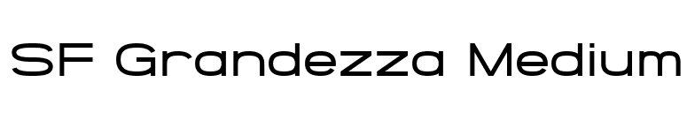 SF Grandezza Medium font preview