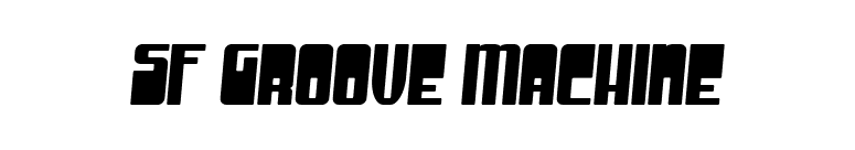 SF Groove Machine font preview