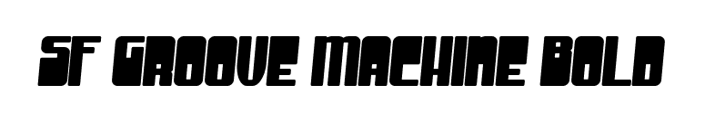 SF Groove Machine Bold font preview