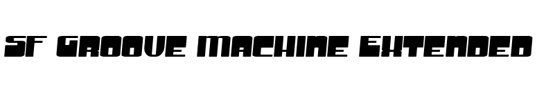 SF Groove Machine Extended font preview