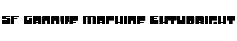 SF Groove Machine ExtUpright font preview