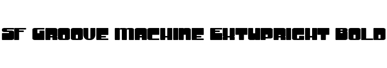 SF Groove Machine ExtUpright Bold font preview