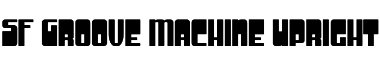SF Groove Machine Upright font preview