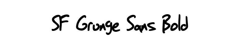 SF Grunge Sans Bold font preview