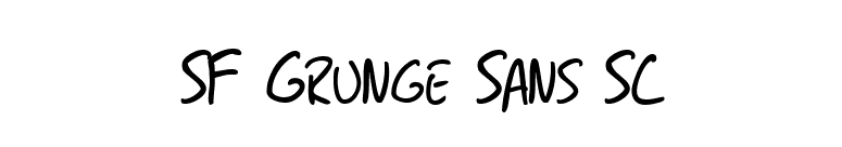 SF Grunge Sans SC font preview