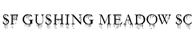 SF Gushing Meadow SC font preview
